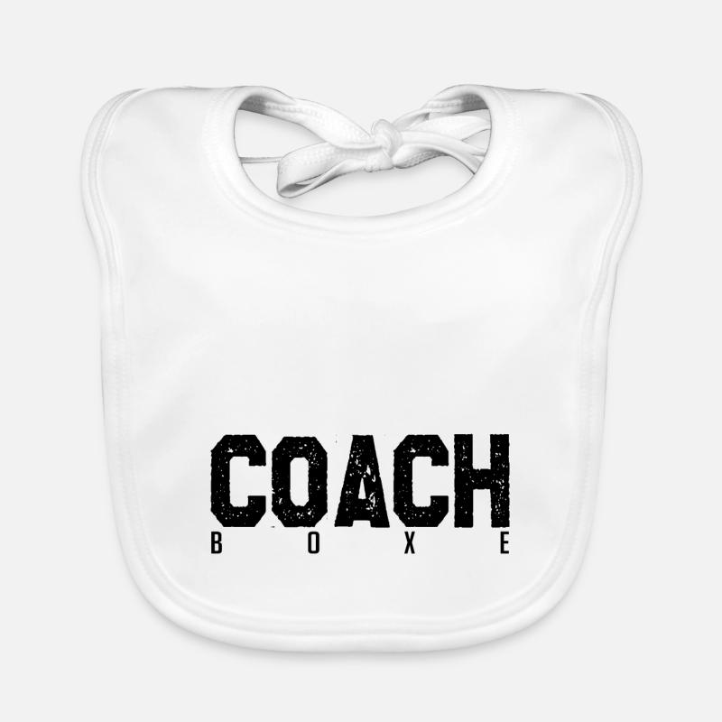 Coach Boxe. entraineur de boxe. Cadeau coach boxe. Bavoir bio Bébé