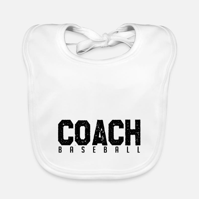 Baseball Coach. baseball coach. coach. Organic Baby Bibs