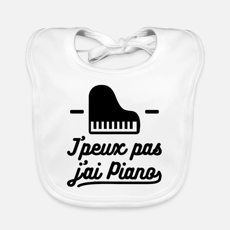 J'peux pas j'ai piano Bavoir bio Bébé