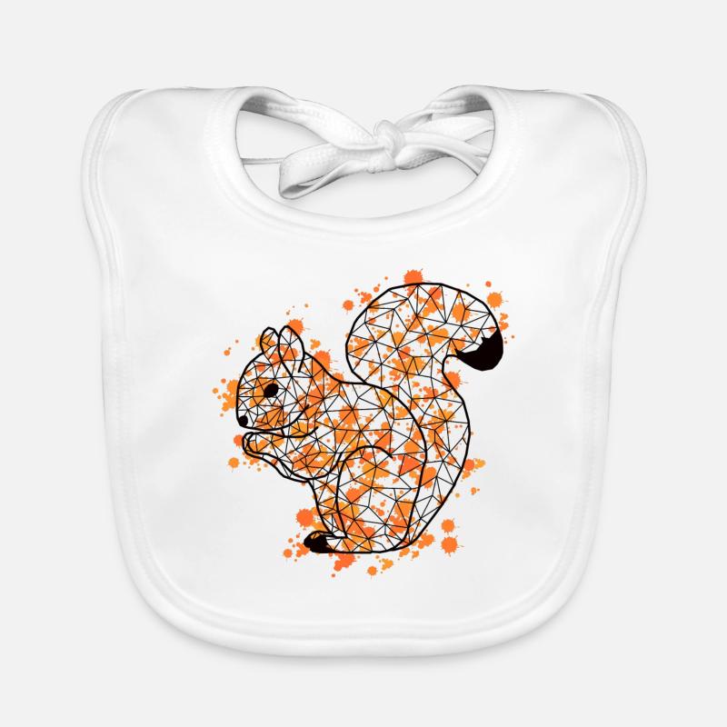 Squirrell GeomeTRIX bunt Baby Bio-Lätzchen