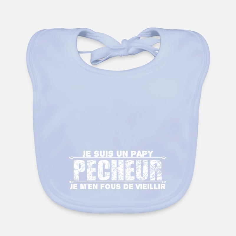 je suis un papy pêcheur cadeau d'anniversaire Bavoir bio Bébé