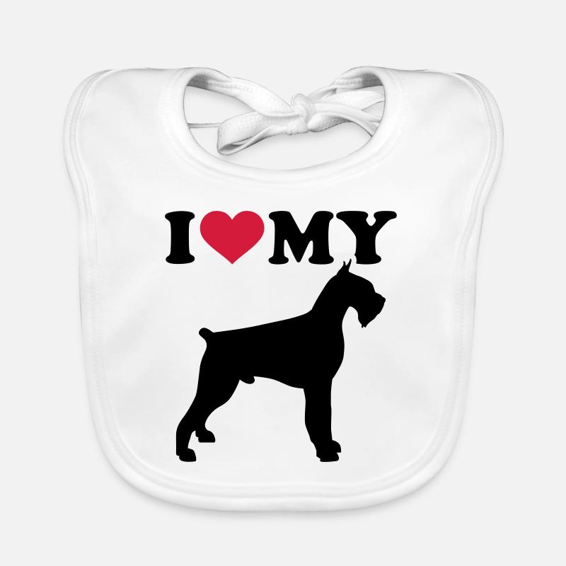 giant schnauzer Organic Baby Bibs