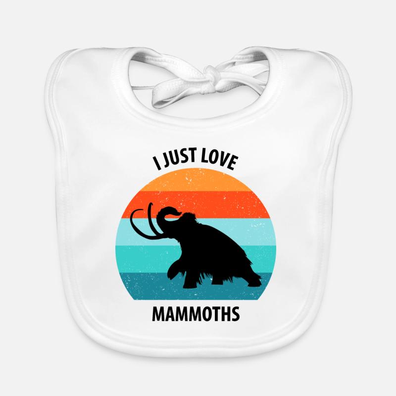Lustiges Mammut Steinzeit Eiszeit Design Urzeit Baby Bio-Lätzchen