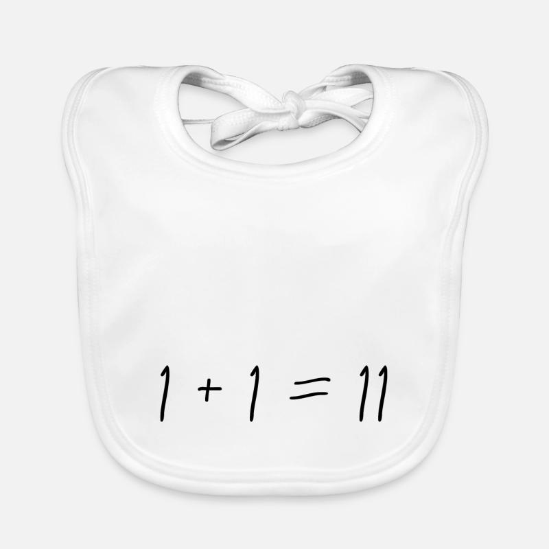1 + 1 = 11 Bavoir bio Bébé