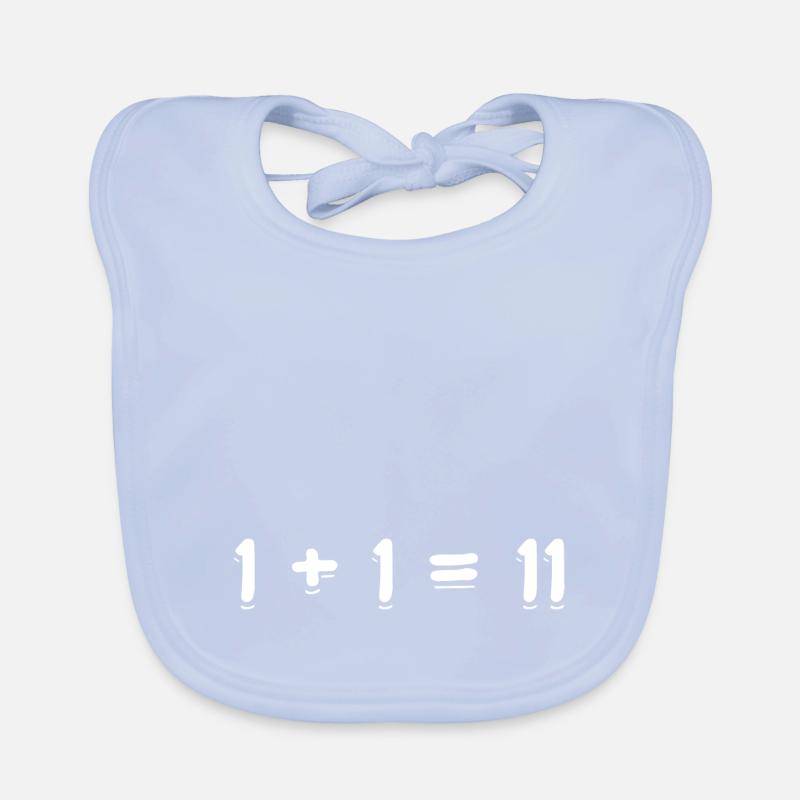 1 + 1 = 11 Organic Baby Bibs