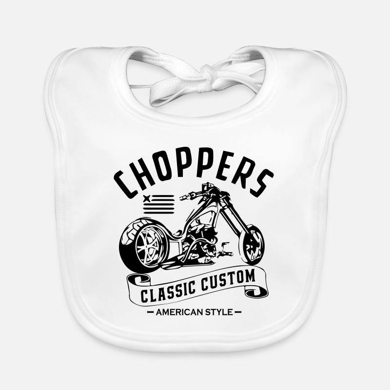 Chopper Classic Custom Organic Baby Bibs