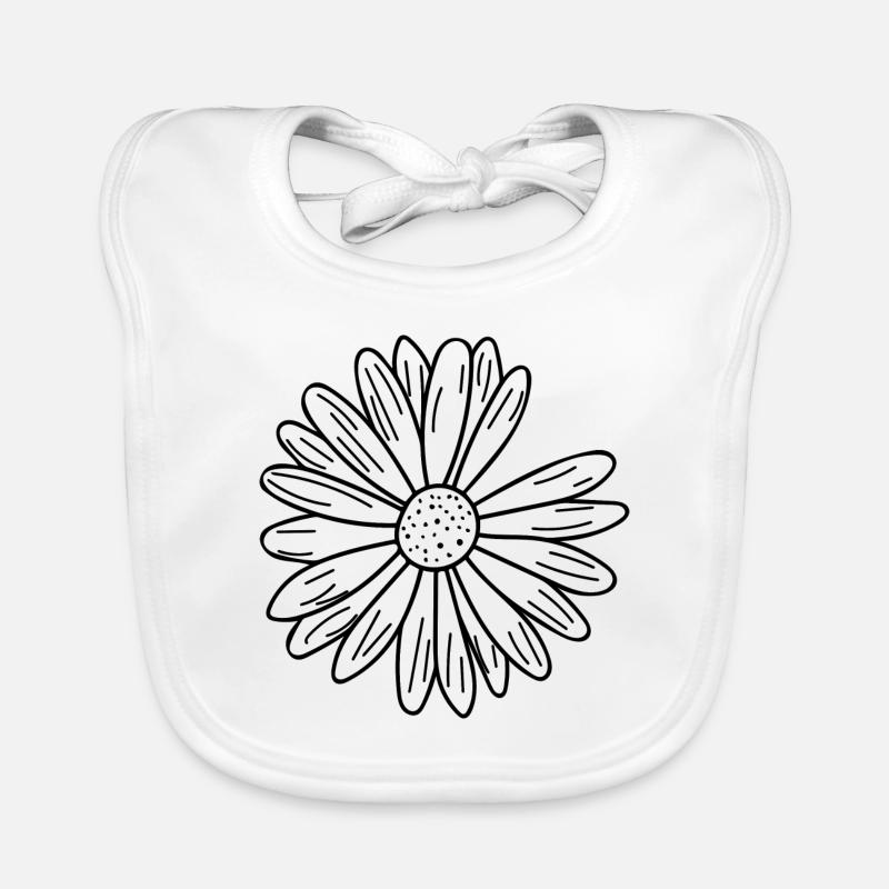 Gänseblümchen Blumenblätter Baby Bio-Lätzchen