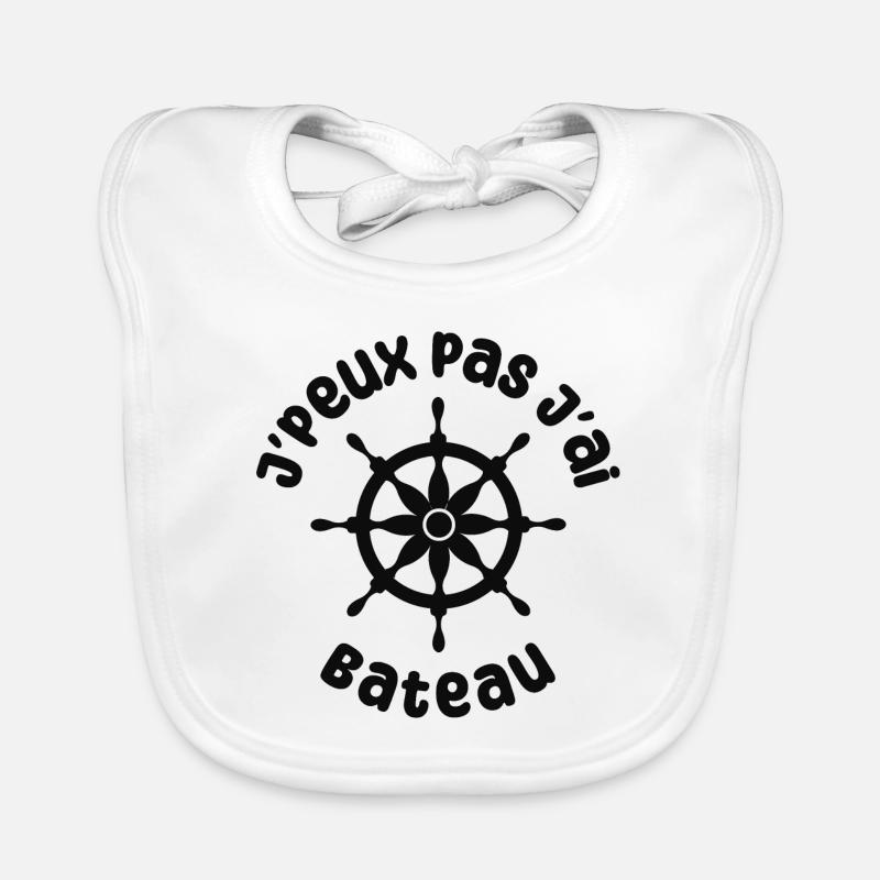 J'peux pas j'ai bateau Bavoir bio Bébé