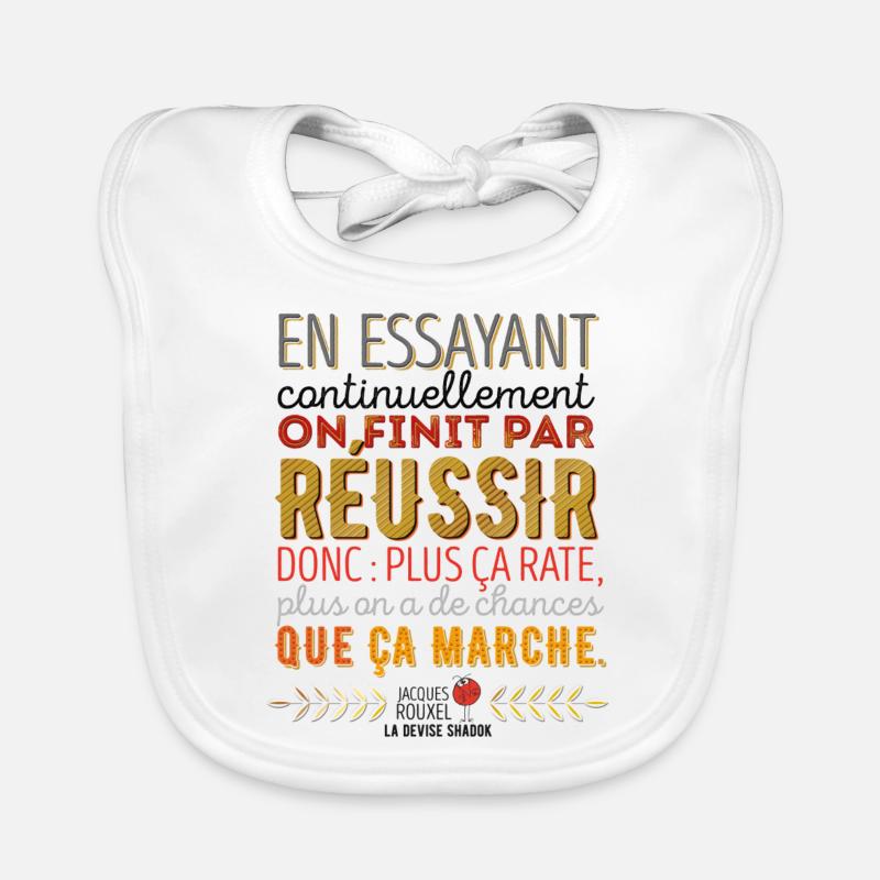 La Devise Shadok n°1 Bavoir bio Bébé