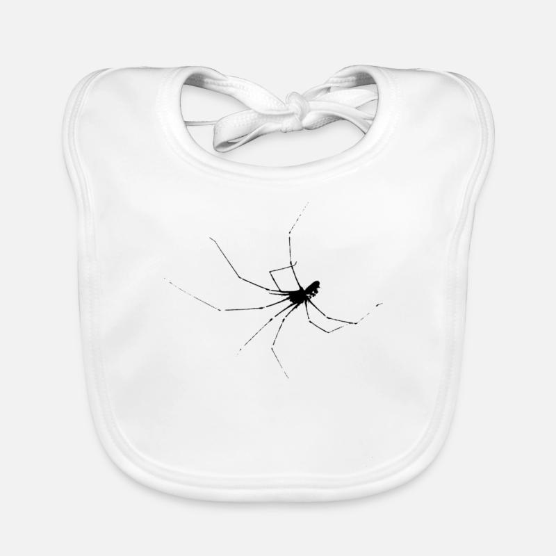Spinne - Baby Bio-Lätzchen - Weiß
