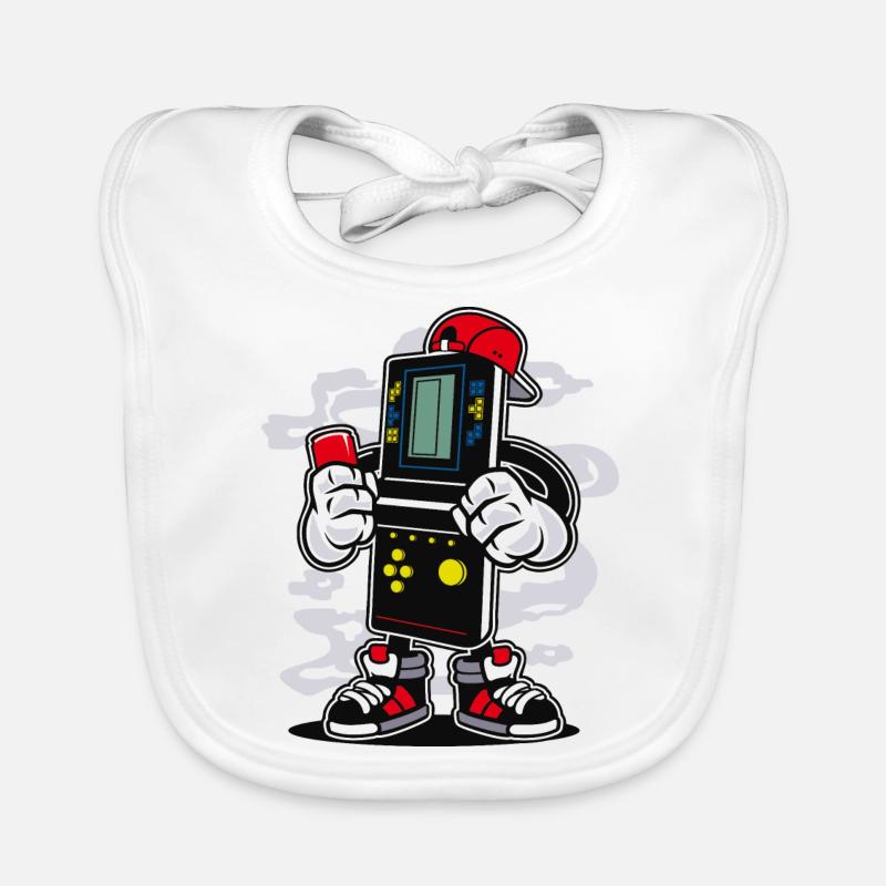 ZOCKER BOY - Comic Cartoon Comic Figur Motiv Baby Bio-Lätzchen