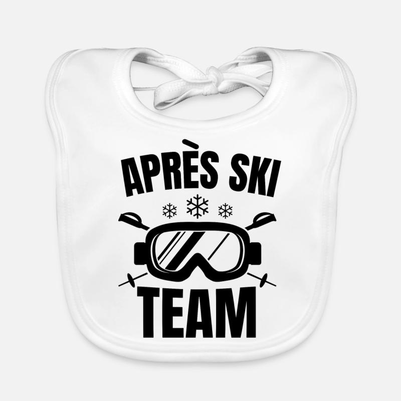 lunettes de l'équipe après-ski Bavoir bio Bébé
