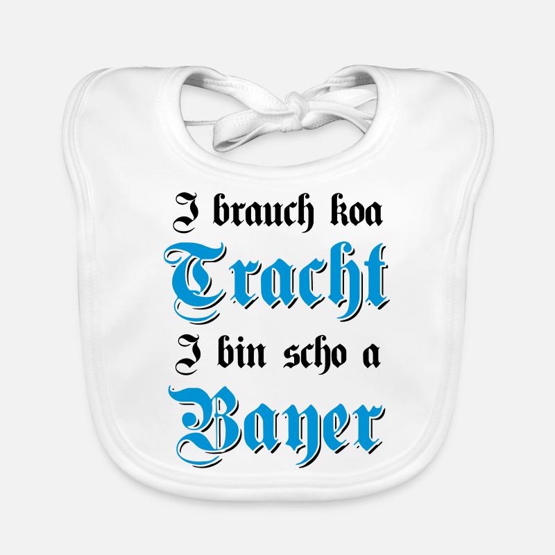 & Wiesn Tracht bayrisches Geschenk Baby Bio-Lätzchen