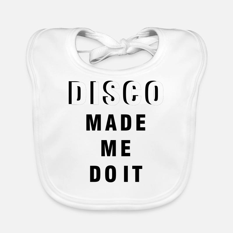 disco - Organic Baby Bibs - white