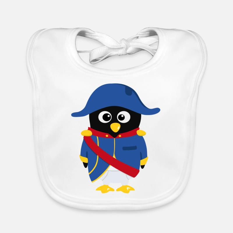 Pingouin Napoléon Bavoir bio Bébé