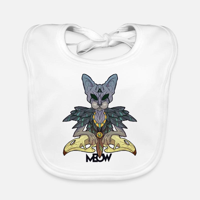 Roi chat Bavoir bio Bébé