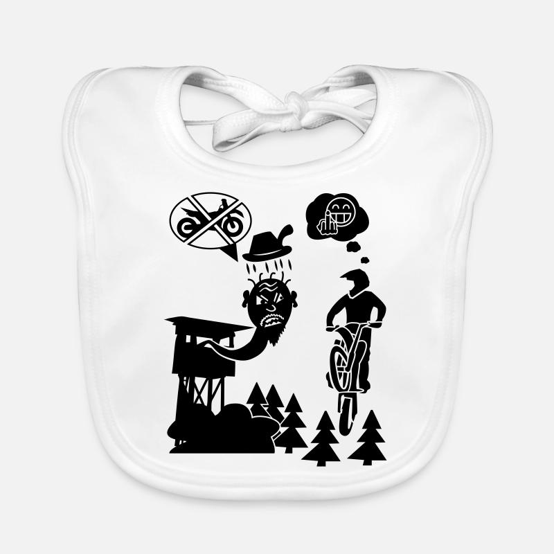 Biker vs. Hunter Baby Bio-Lätzchen