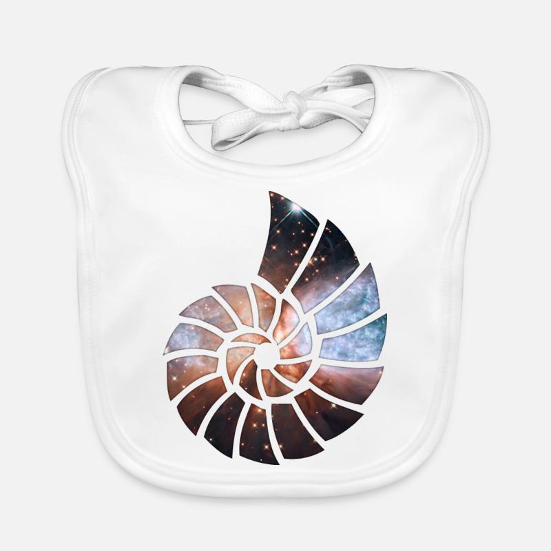 Cosmic Spiral Organic Baby Bibs