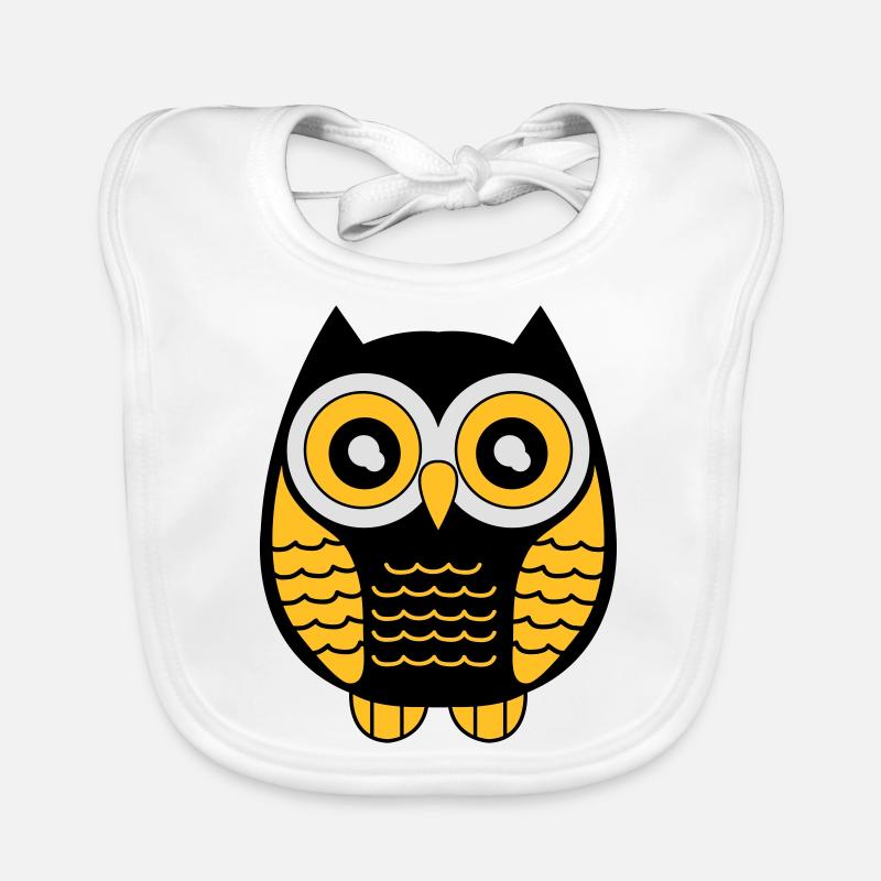eule_02 Bavoir bio Bébé