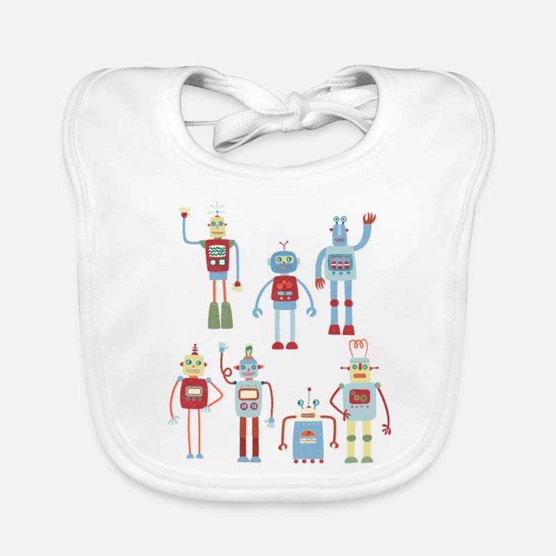 Roboter Baby Bio-Lätzchen