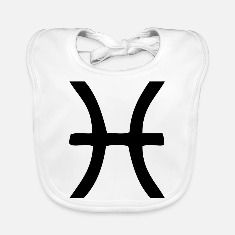 astrological sign fish Organic Baby Bibs