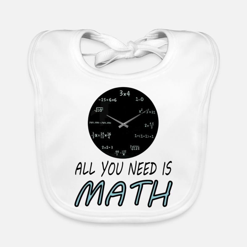 Mathématiques mathématiques Bavoir bio Bébé