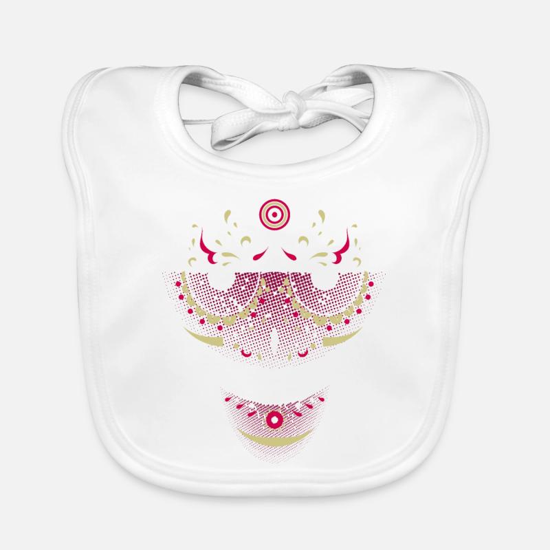 Lächelnder Schädel Baby Bio-Lätzchen