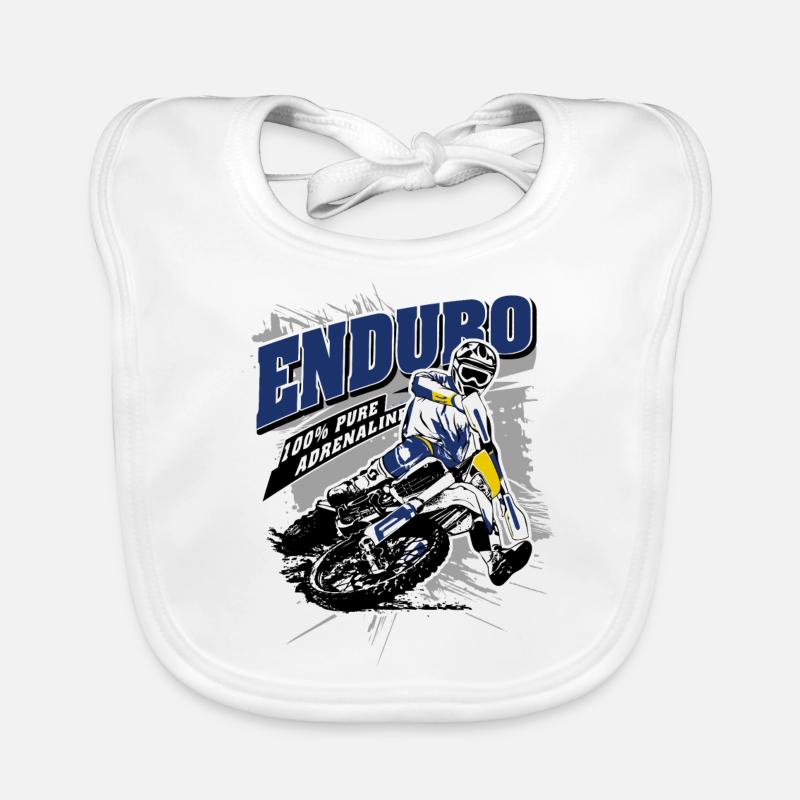 Enduro - Course tout-terrain Bavoir bio Bébé
