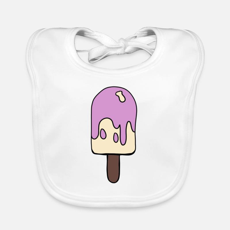 glace colorée Bavoir bio Bébé