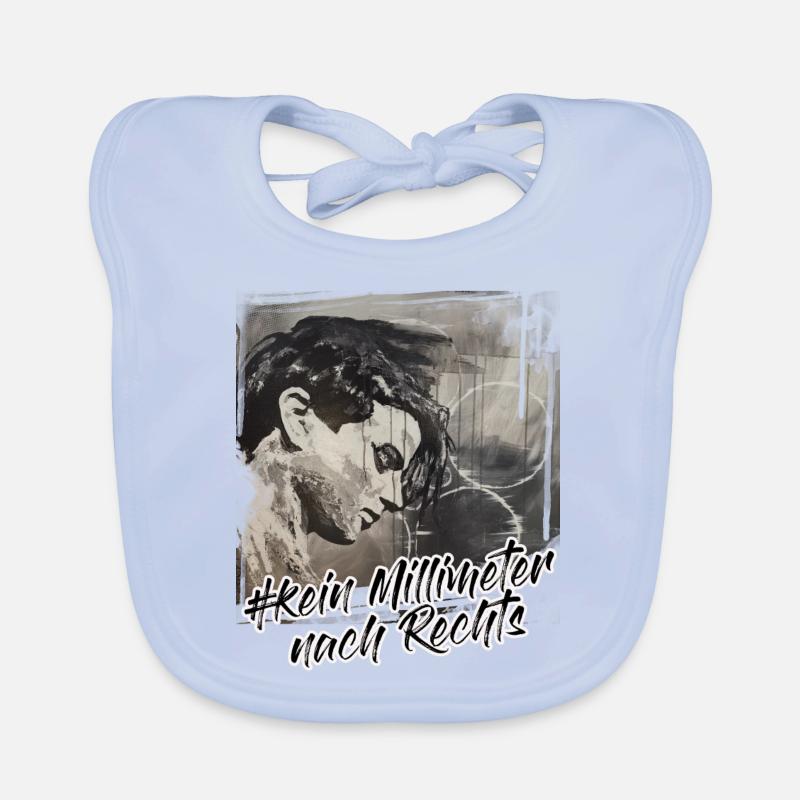 Kein Millimeter nach Rechts Baby Bio-Lätzchen