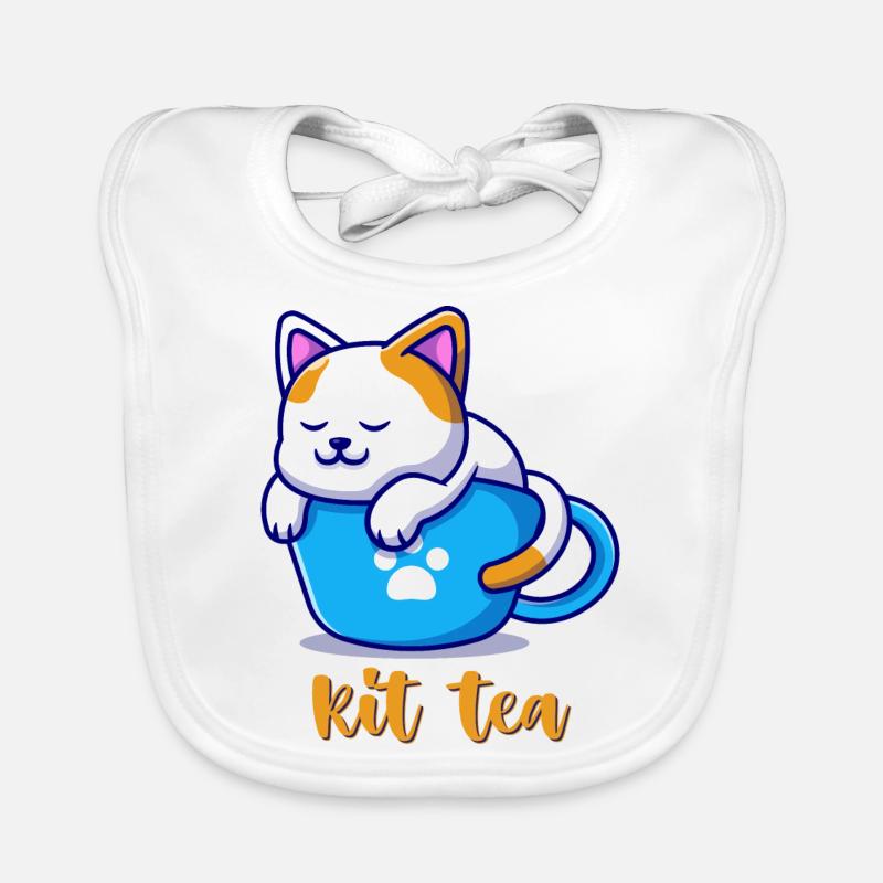 Chat Bavoir bio Bébé