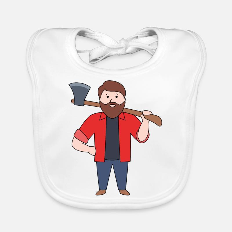 Lumberjack Organic Baby Bibs