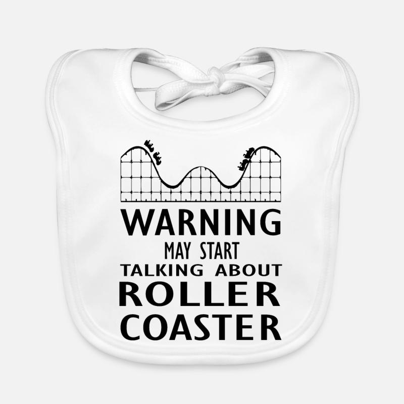 Rollercoaster Achterbahn Baby Bio-Lätzchen