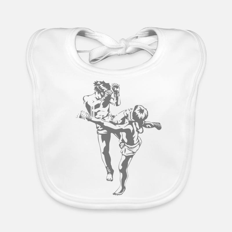 Boxe Combat Muay Thai Bavoir bio Bébé