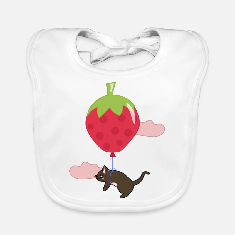 Susi le chat volant. Bavoir bio Bébé