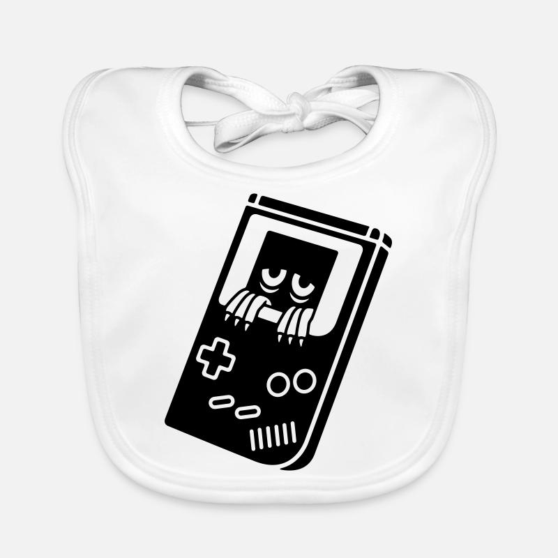 Game Boy with creature Organic Baby Bibs
