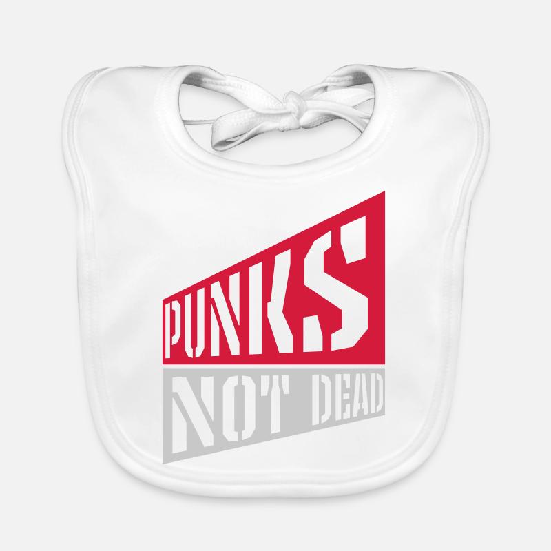 punks not dead Zitat Baby Bio-Lätzchen