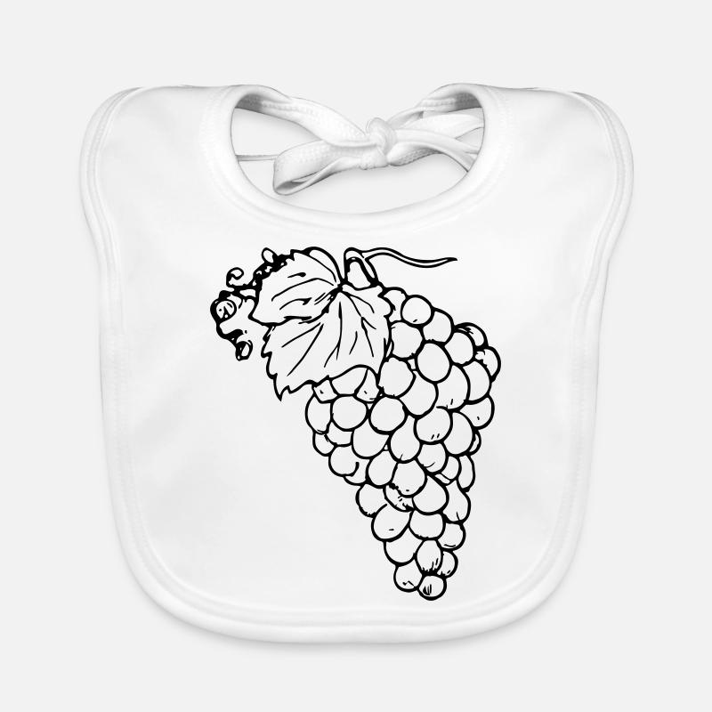 Grape Grapes Illustration Vector Gift Idea Bavoir bio Bébé