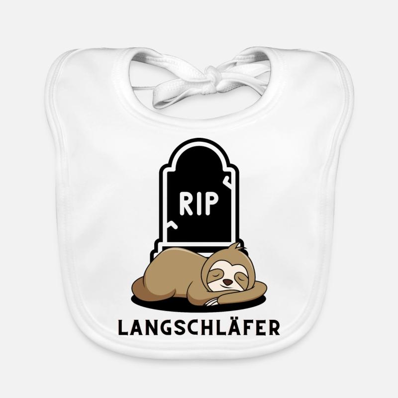 Faultier Langschläfer Baby Bio-Lätzchen