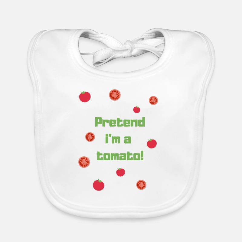 I pretend to be a tomato! Organic Baby Bibs