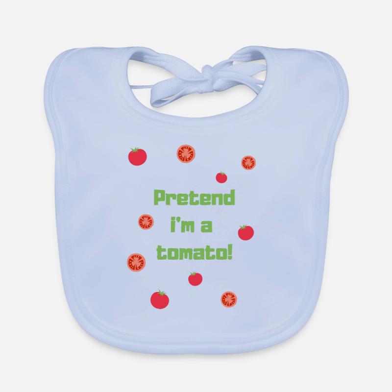 Ich gebe vor, eine Tomate zu sein! Baby Bio-Lätzchen