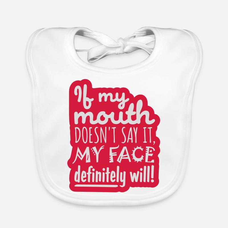 my face definitely will Baby Bio-Lätzchen