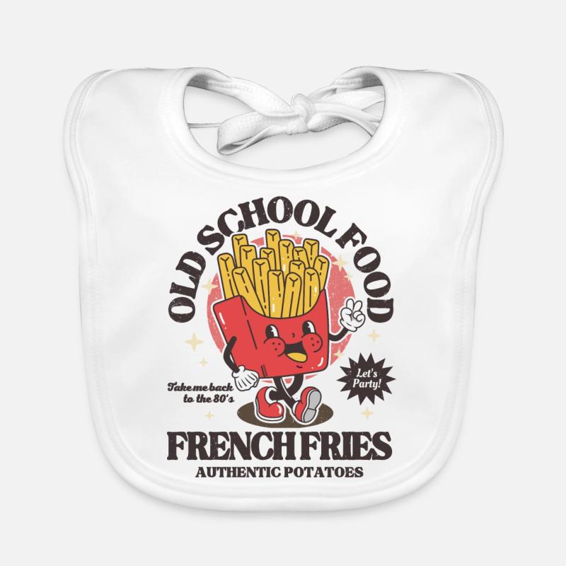 Frites à l'ancienne ! Bavoir bio Bébé