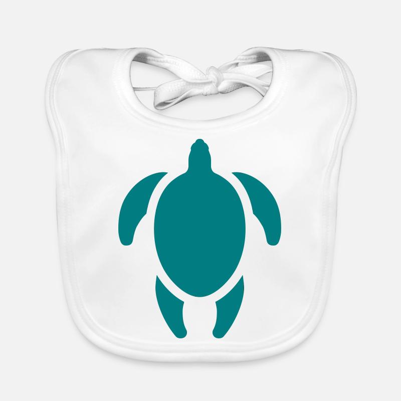 Turtle logo Organic Baby Bibs