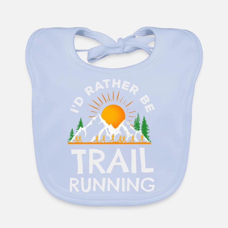 Trail Runner Running Joggen Jogger I Geschenk Baby Bio-Lätzchen
