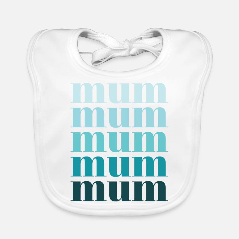 Maman turquoise Bavoir bio Bébé