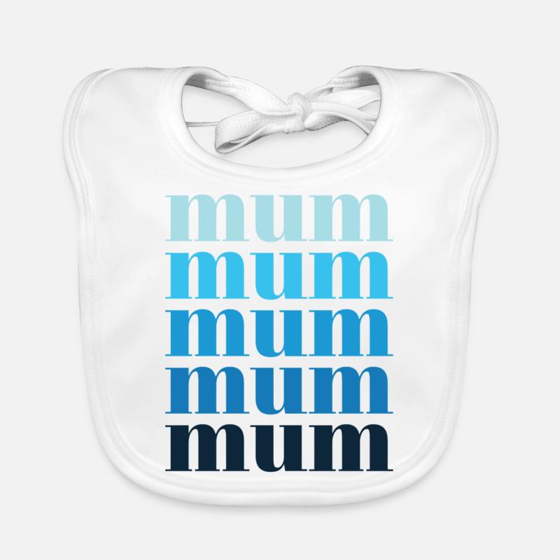 mum blau Baby Bio-Lätzchen