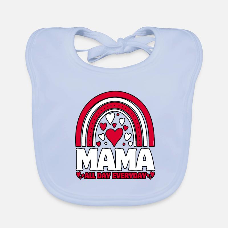 Muttertag - Mama jeden Tag... Baby Bio-Lätzchen