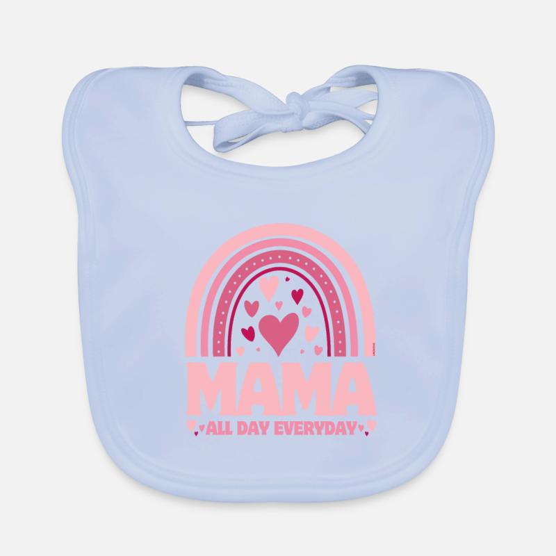 Muttertag - Mama jeden Tag... Baby Bio-Lätzchen