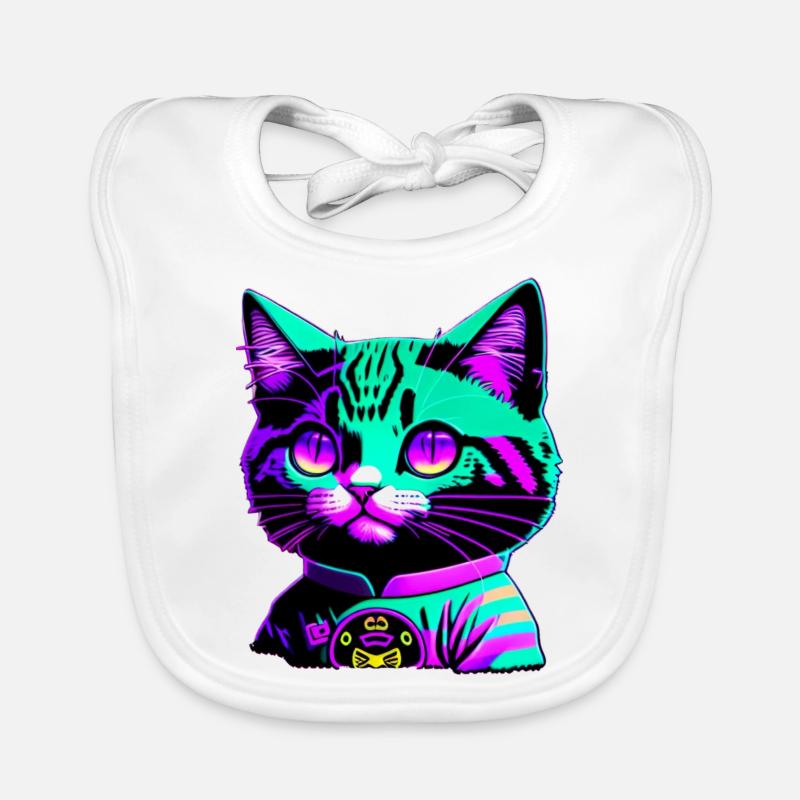 Funky cat Baby Bio-Lätzchen